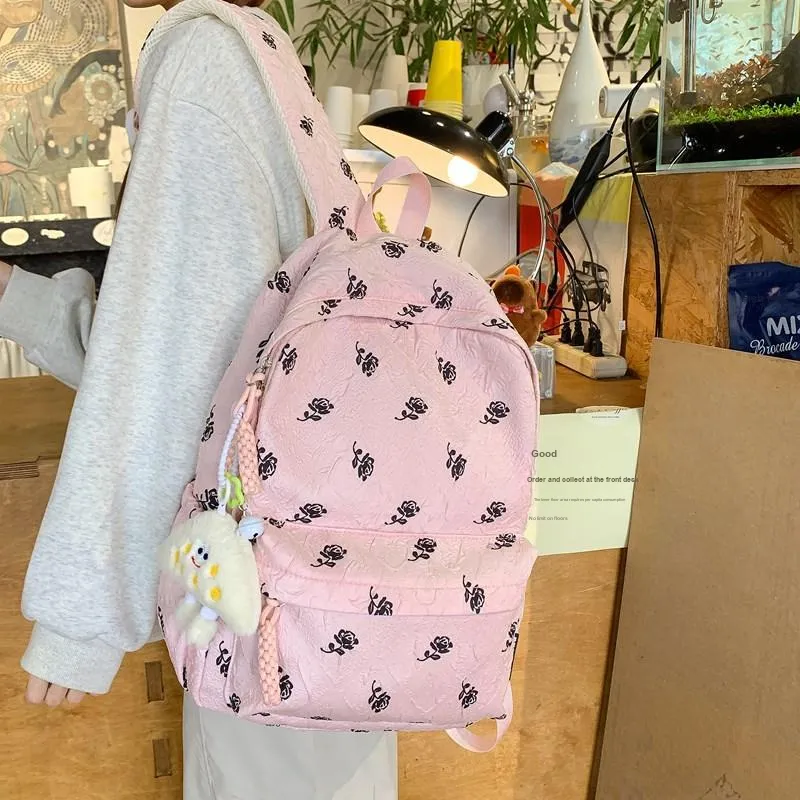 XIANGSU Nylon Backpack Women's Multicolor-4