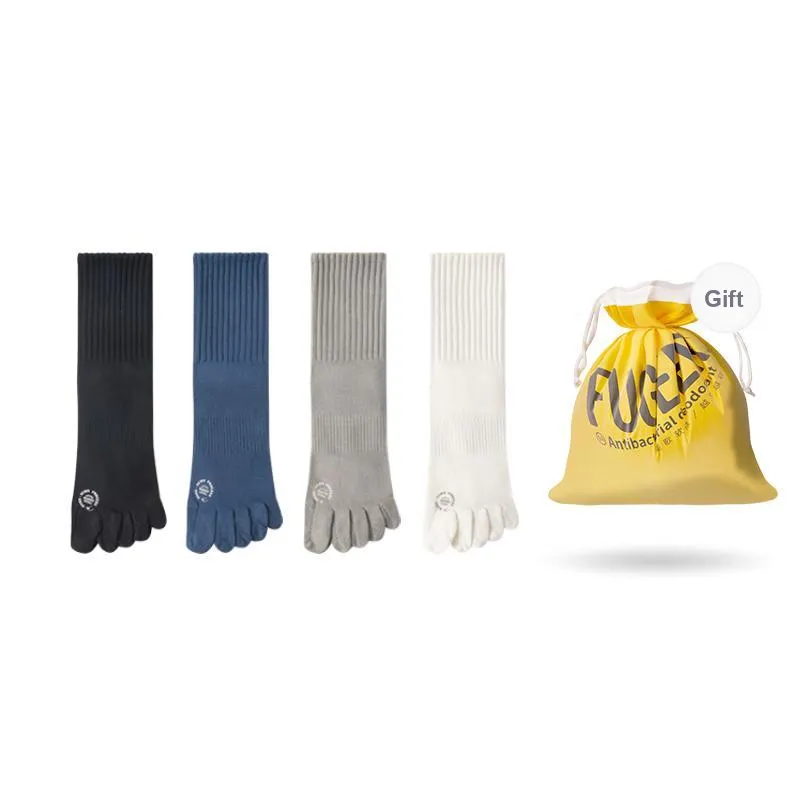 FUGEER Mid Calf Socks Men's 4 Pack-25