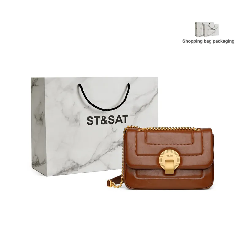 ST&SAT Artificial Leather, Split Cow Leather, Synthetic Leather Crossbody One Shoulder Handbag Tubas Women's-7