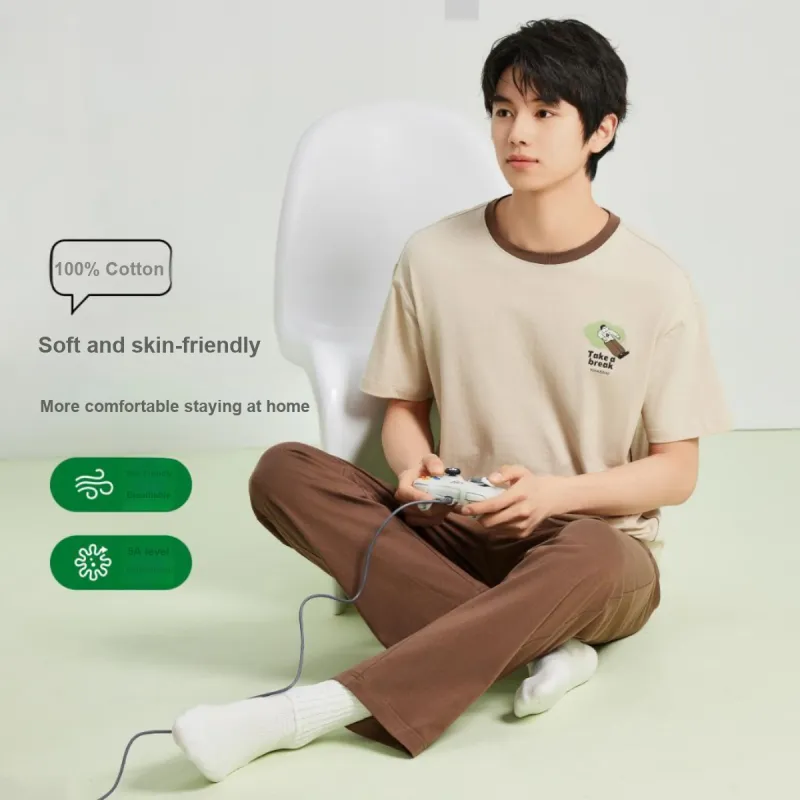 YOUKESHU Pajama Set Men's Shopping Bag-8