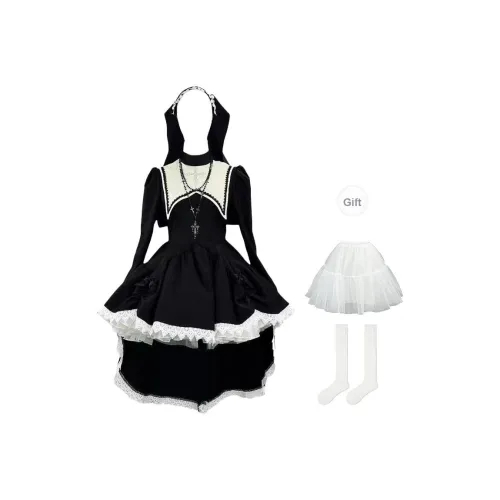 ONE SHALLOW Черный Женские Косплей