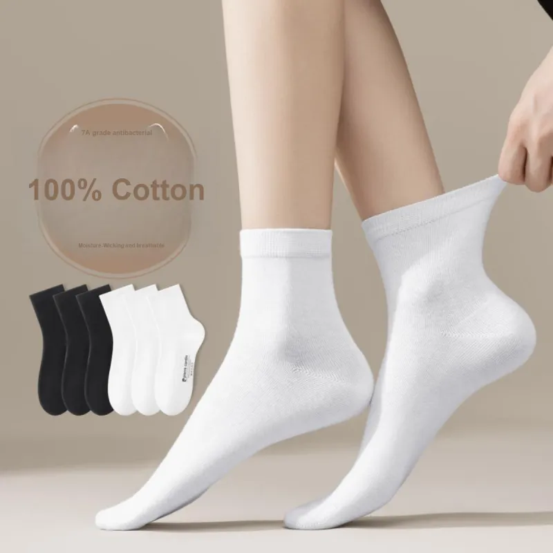PIERRE CARDIN Mid Calf Socks Women's 6 Pack Black-8