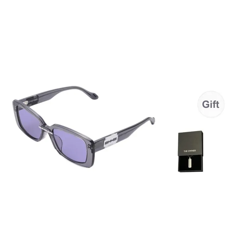 THE OWNER Plate Frame Rectangular Sunglasses Unisex-4