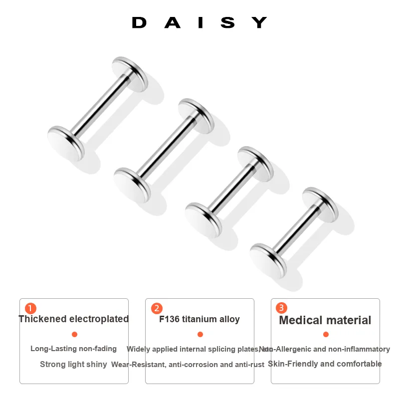Daisy Dream Titanium Steel Stud Earrings Unisex-4