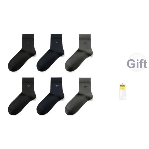 SEPTWOLVES 6 пар Смешанные цвета Дышащие Повседневные Спортивные Для деловых мужчин MID Носки до икры