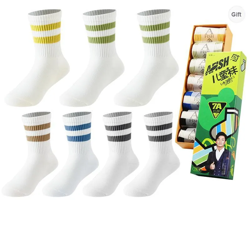AFISH No-Show Socks Women's Gift Box 7 Double Packs-67
