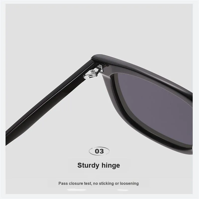 Thunder Pailong Plate Frame Square Sunglasses Unisex-2