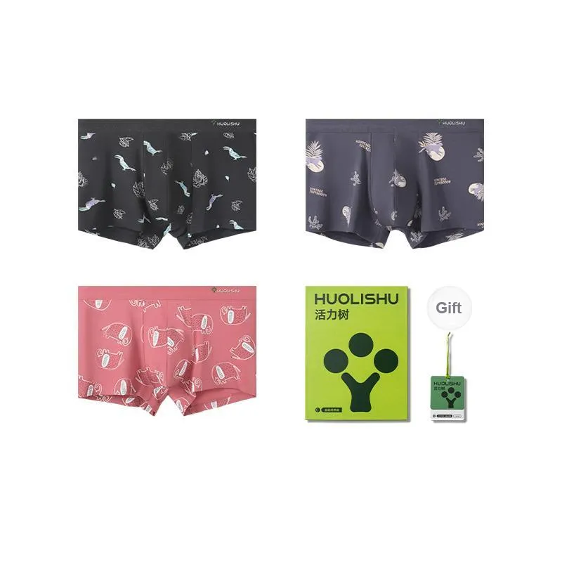 VIM TREE Underpants Underwear Gift Box Men's 3 Pack-6