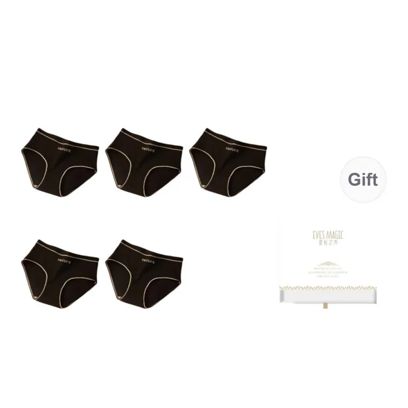 XIA.WA.ZHI.XIU Underpants Women's Shopping Bag 5 Pack-54