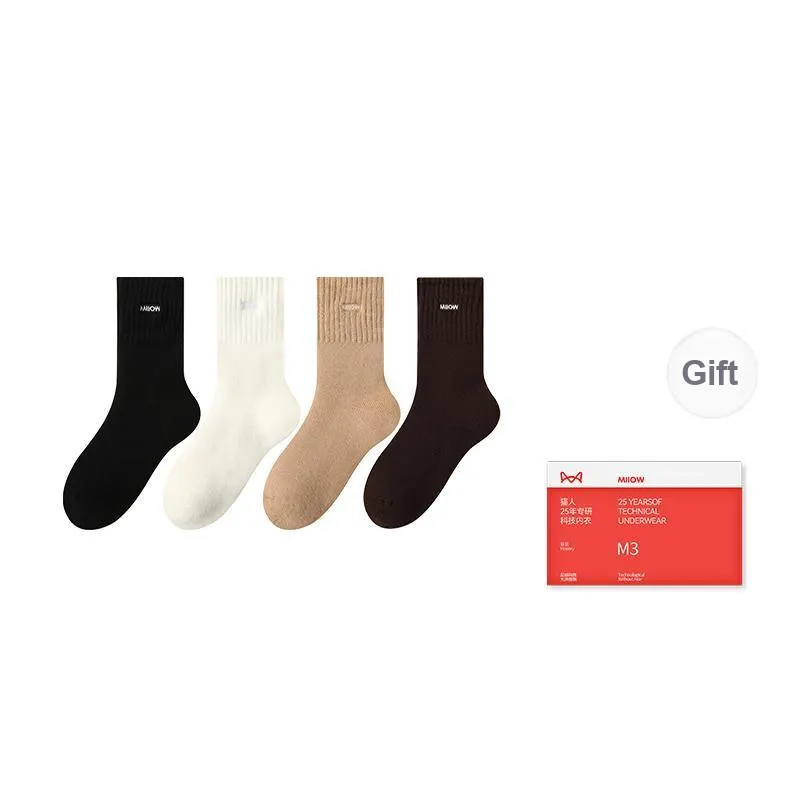MIIOW Trend Party Series Mid Calf Socks Men's Shopping Bag Combo Set-4