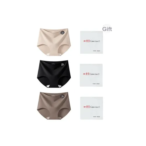 GRACEWELL Женское нижнее белье сумка для покупок 3 упаковки