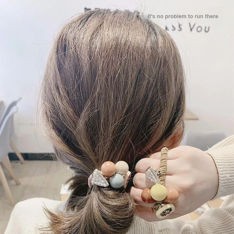 Like A Dream Leather Band Acrylic Hair Tie Hair Tie Women's-11