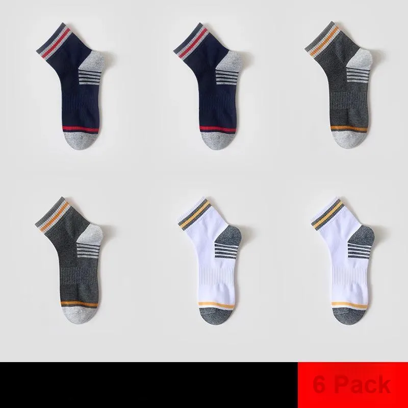 H YXIANG Mid Calf Socks Unisex 6 Pack-9