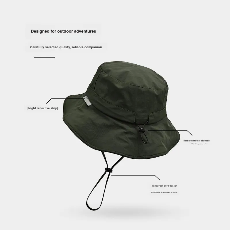 WODONBLE Polyester Bucket Hats Unisex-7