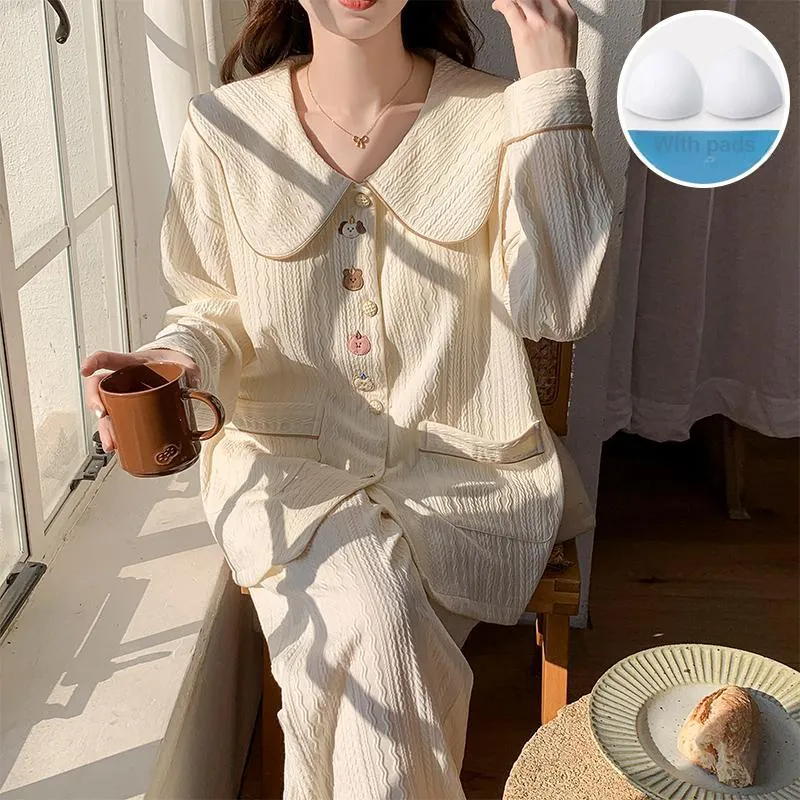 Sleeping Beauty Pajama Set Women's Ivory-1