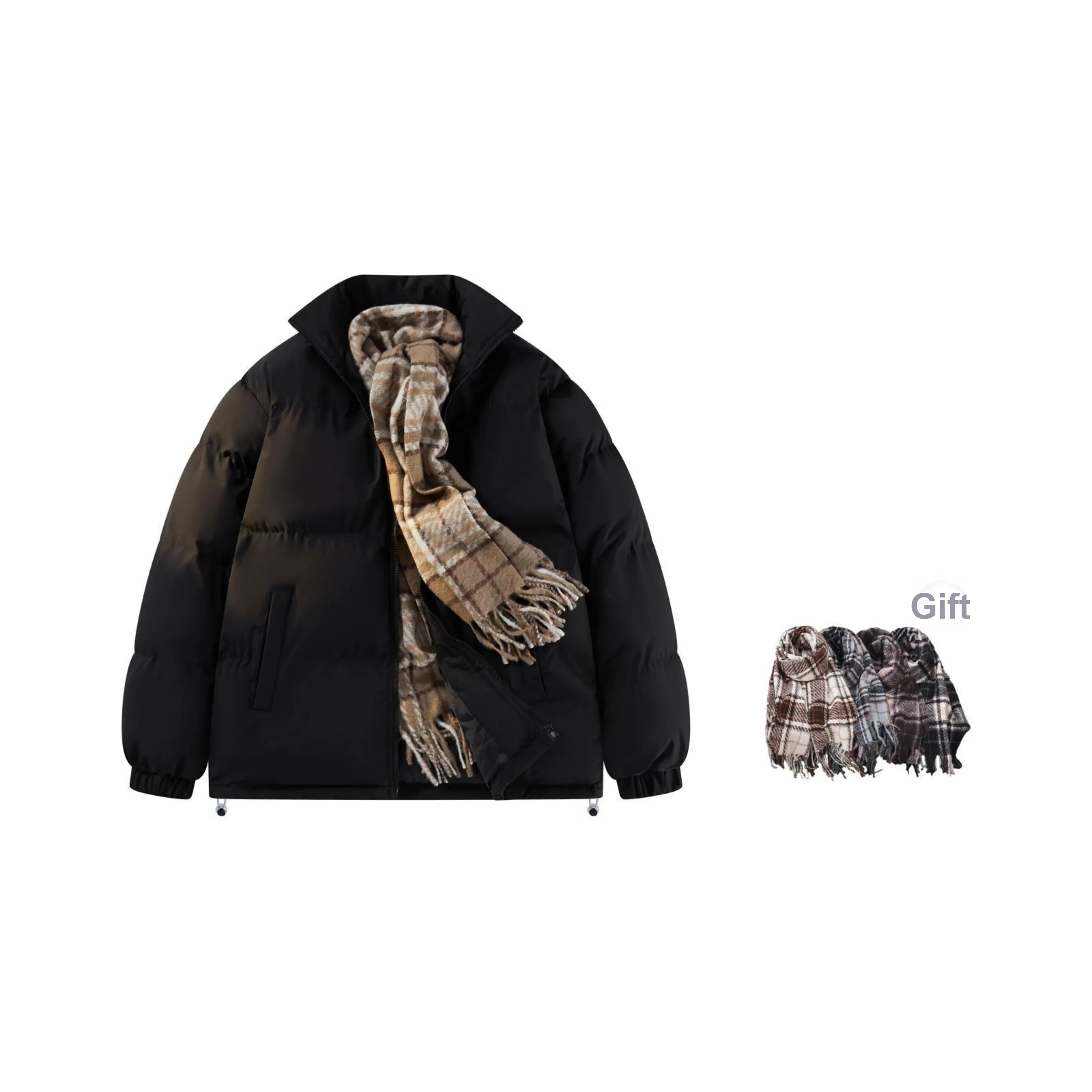 LA'T.WEEKEND Хлопковый пуховик унисекс