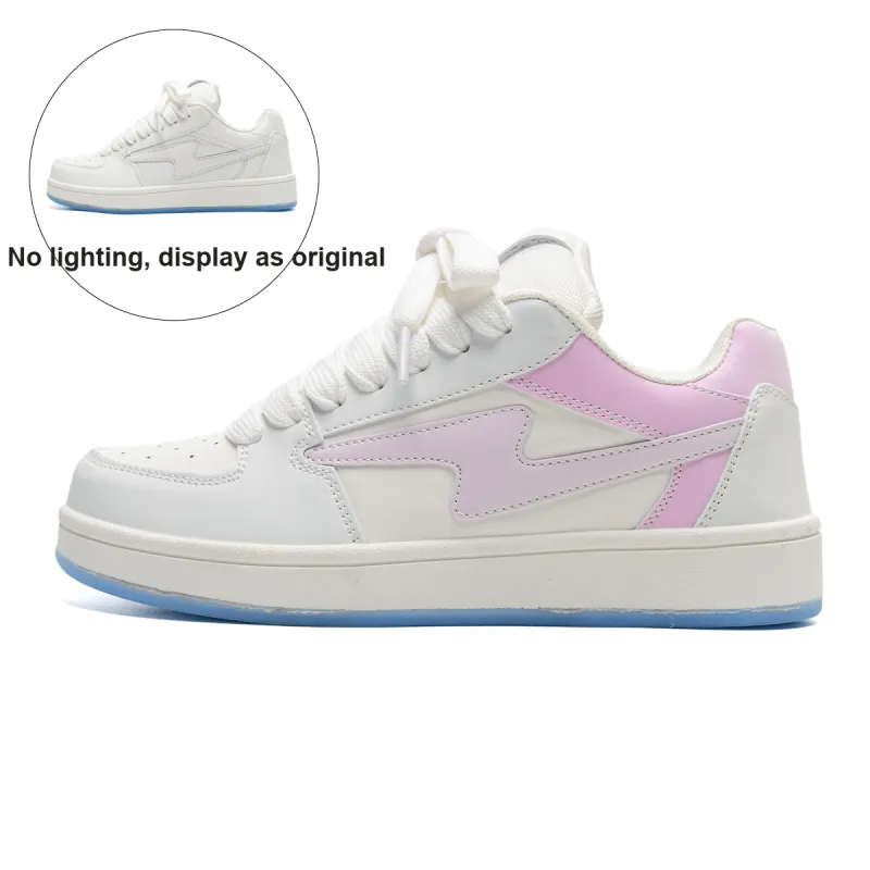 OAOQ Cushioning Height Increasing Abrasion Resistant Lightweight Mat Low Top Casual Shoes Unisex-42