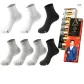 Men's Crew Socks 7-Pack Gift Box Set (2 Black, 2 White, 3 Gray)