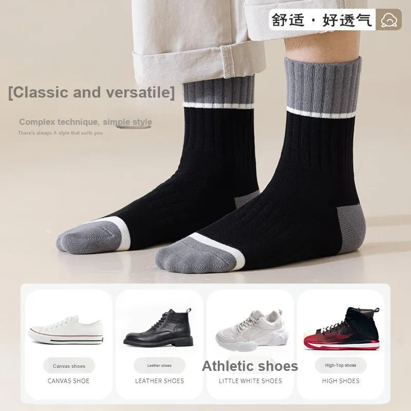Yalu Mid Calf Socks Men's 3 Pack-8