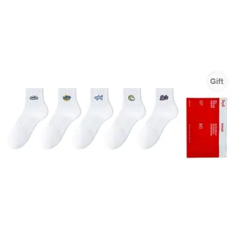 MIIOW Ankle Socks Unisex Shopping Bag 5 Pack
