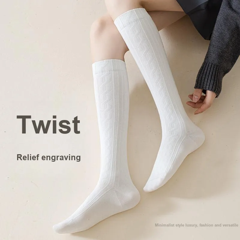JIAZINI Knee High Socks Women's 4 Pack-31