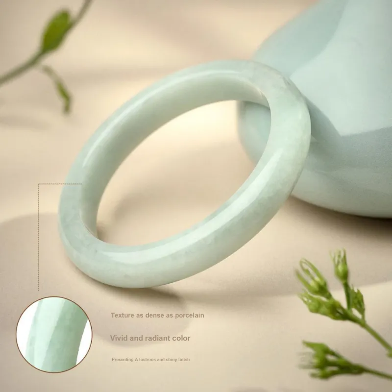 LAOMIAO Bean Type Jadeite Bangles Women's-3