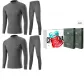 Mock Neck 2-Piece Underwear Set (Dark Gray+Dark Gray) 100% cotton Antibacterial/Premium Gift Box Set