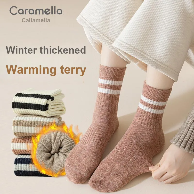 Caramella Mid Calf Socks Women's 3 Pack-1