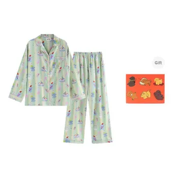 Wabi Town Pajama Gift Box Women's Light Green