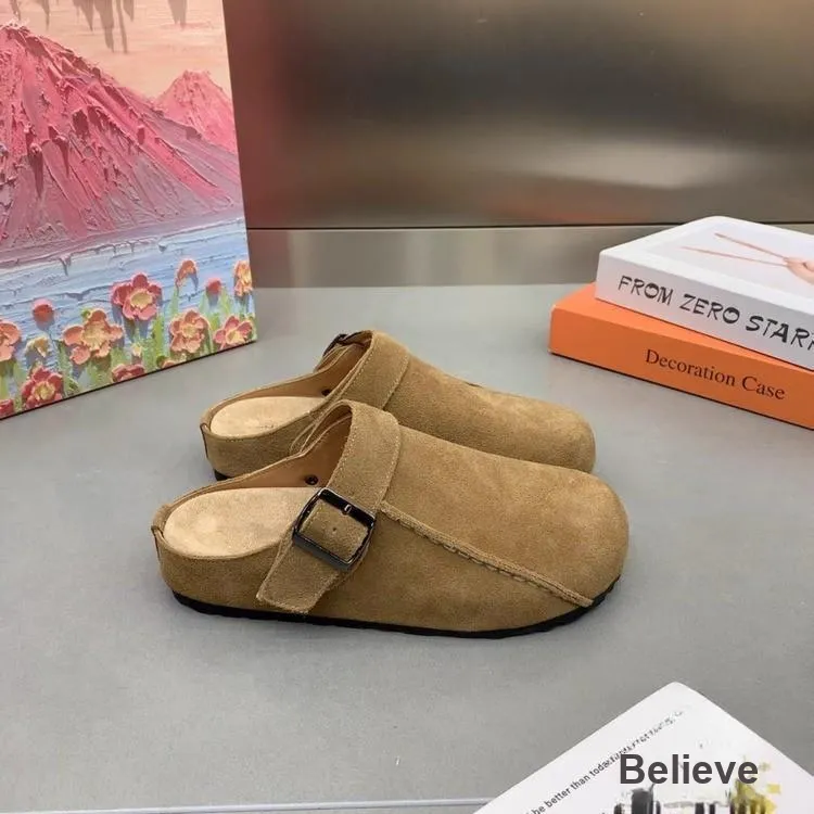 Luji Rubber Sole Quiet Closed Toe Slippers Women's-1