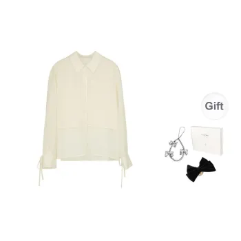 Fstudio Korean Style Summer Cooling Slimming Top Long Sleeved Shirt Women's Yellow