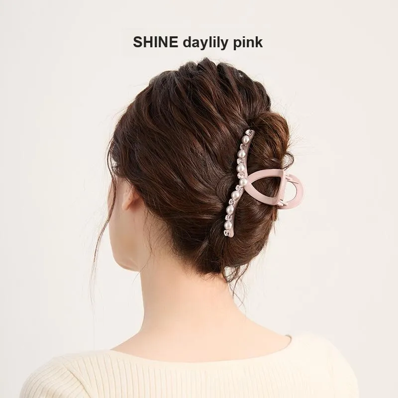 SHINE Acrylic, Crystal, Shell Pearl Hair Clips Women's-10