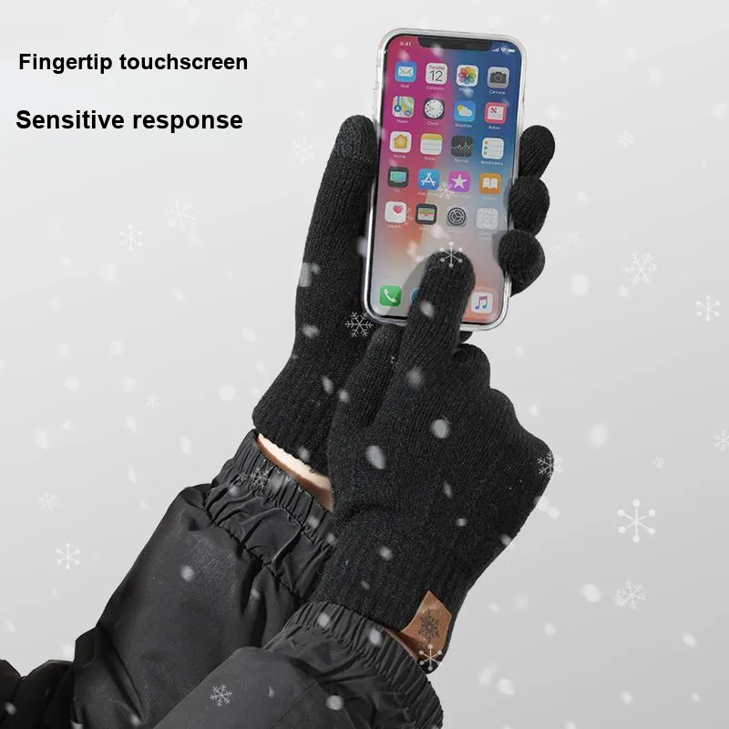 YUZHAOLIN Polyamide Knit Gloves Men's-3