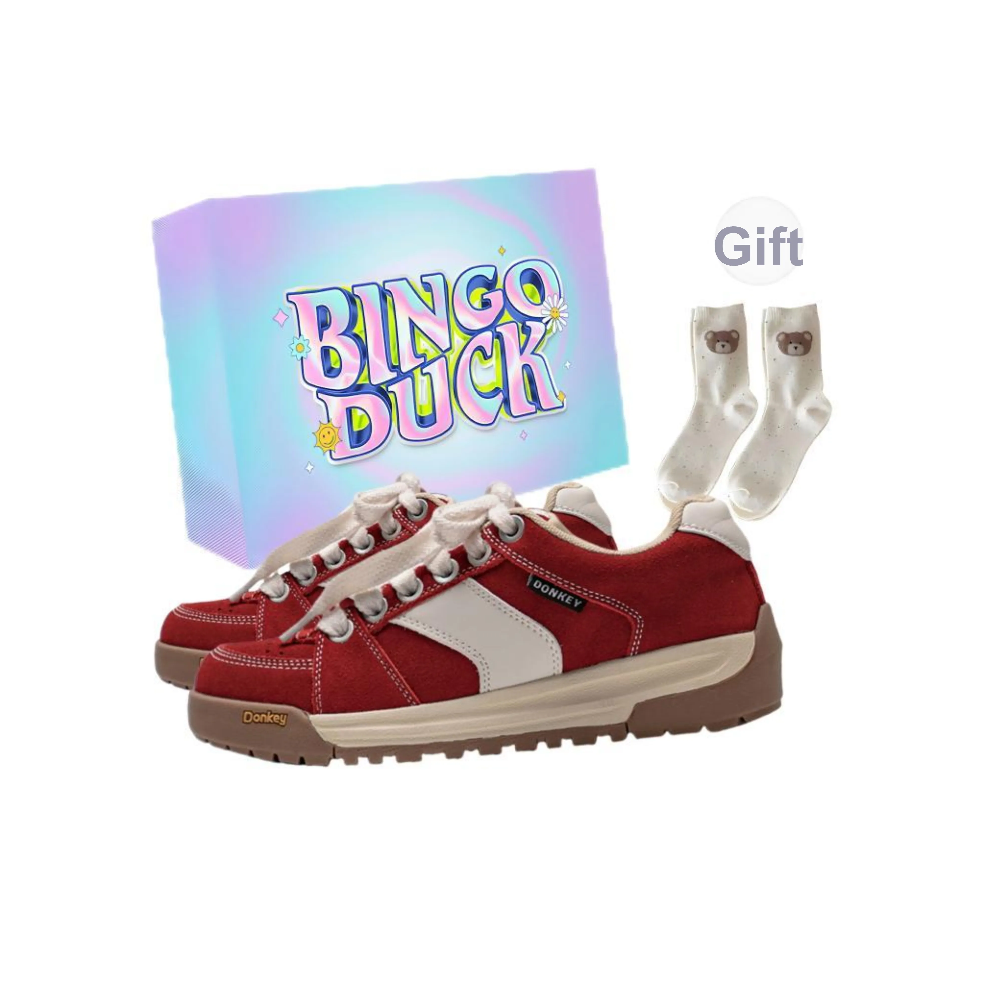 BINGO DUCK Low top Skateboard Shoes Women's