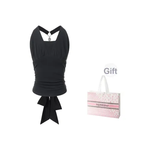 XUANSHU Черные Женские Камисоли