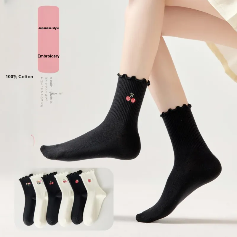 AUGUST Mid Calf Socks Women's 6 Pack-4