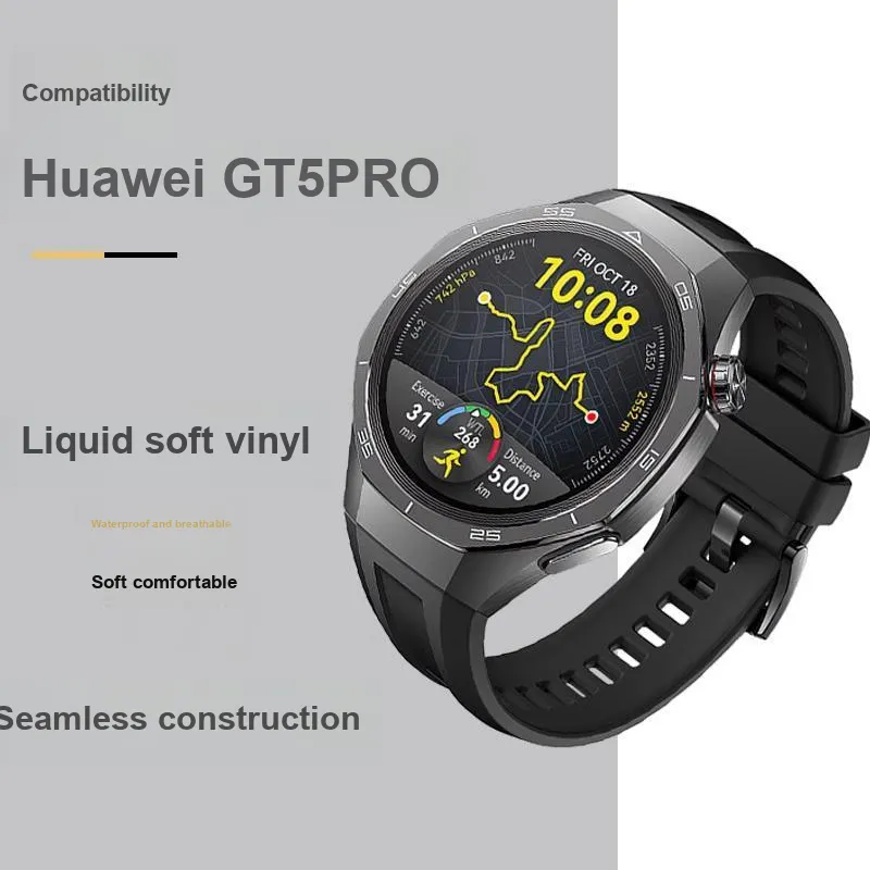 IBOANN Watch Band Huawei Compatibility Silicone Material-3