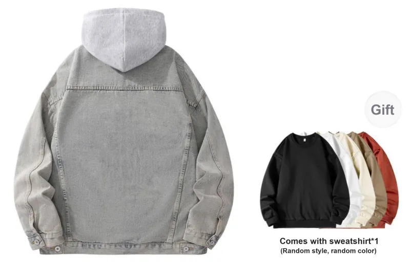 LA'T.WEEKEND Fall Denim Jackets Unisex-44