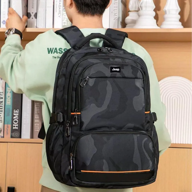 Jeep Oxford Backpack Men's Camouflage Black-2