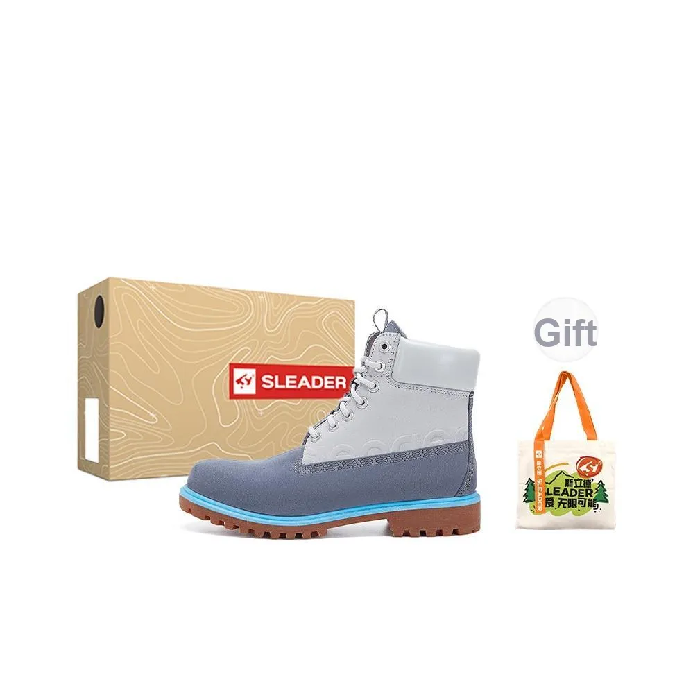 SLEADER Vintage Workwear Series Короткий MID Голень Мартин Boot Мужской Винтажный серый