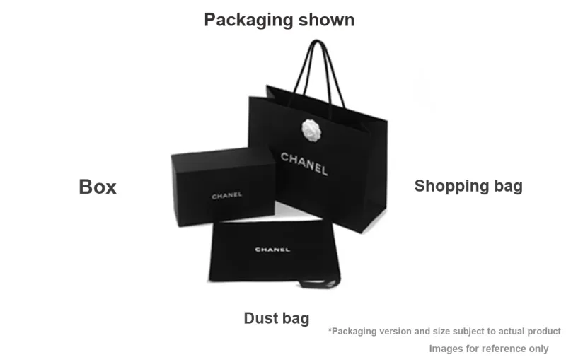 CHANEL Grain Calfskin Handbag Women's Black-4