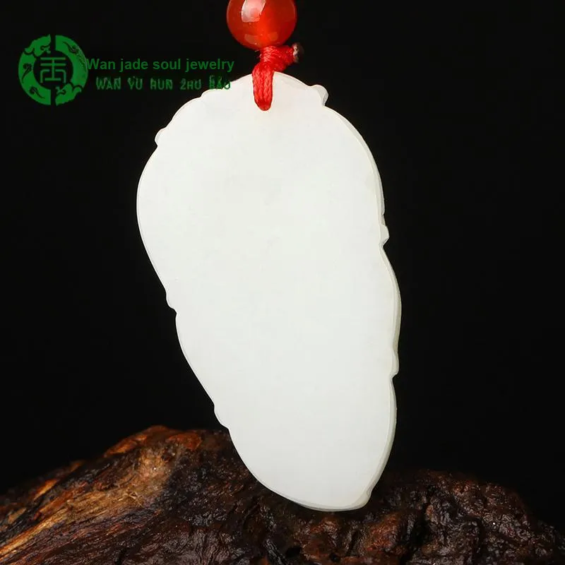 WANYUHUN Hetian Jade Pendants White Jade Unisex-3