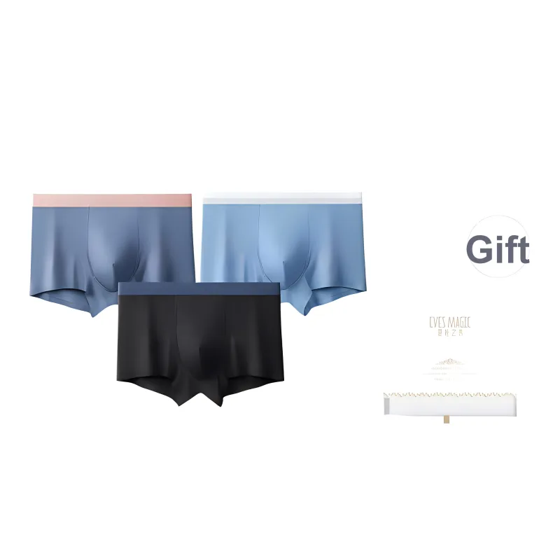 XIA.WA.ZHI.XIU Underpants Men's Shopping Bag 3 Pack-10