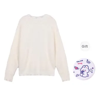 EVPGB Knitwear Women's White Rabbit Mirror