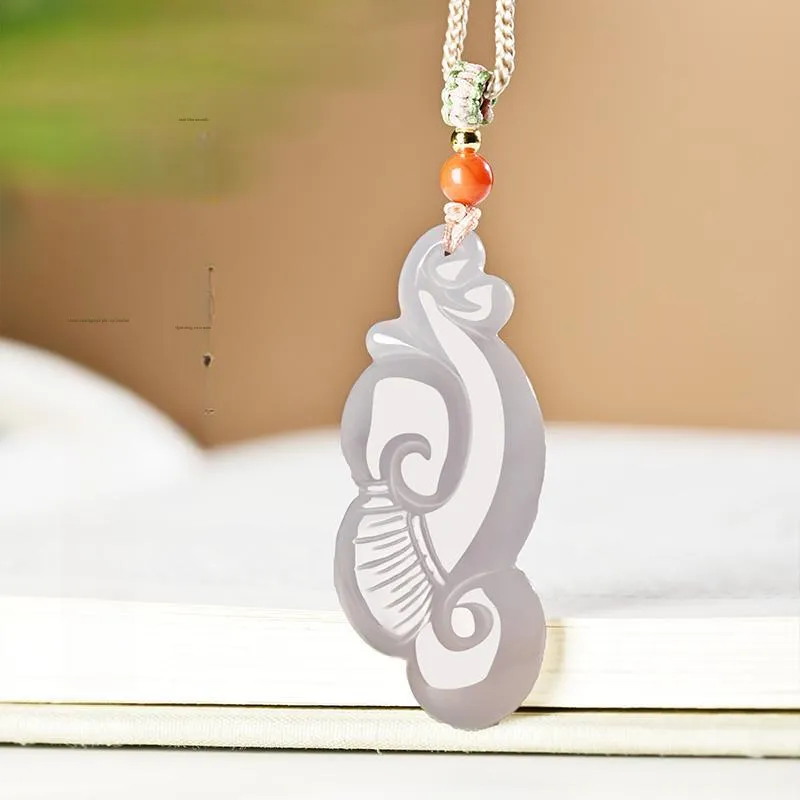 KUNYUYAO Hetian Jade Pendants White Jade Unisex-1