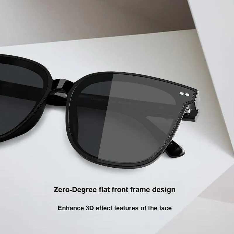 LOHO Plate Frame TR/Memory Plastic Square Sunglasses Unisex-1