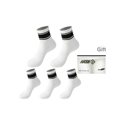 AFISH Носки Crew Мужские упаковка из 5 пар сумка для покупок
