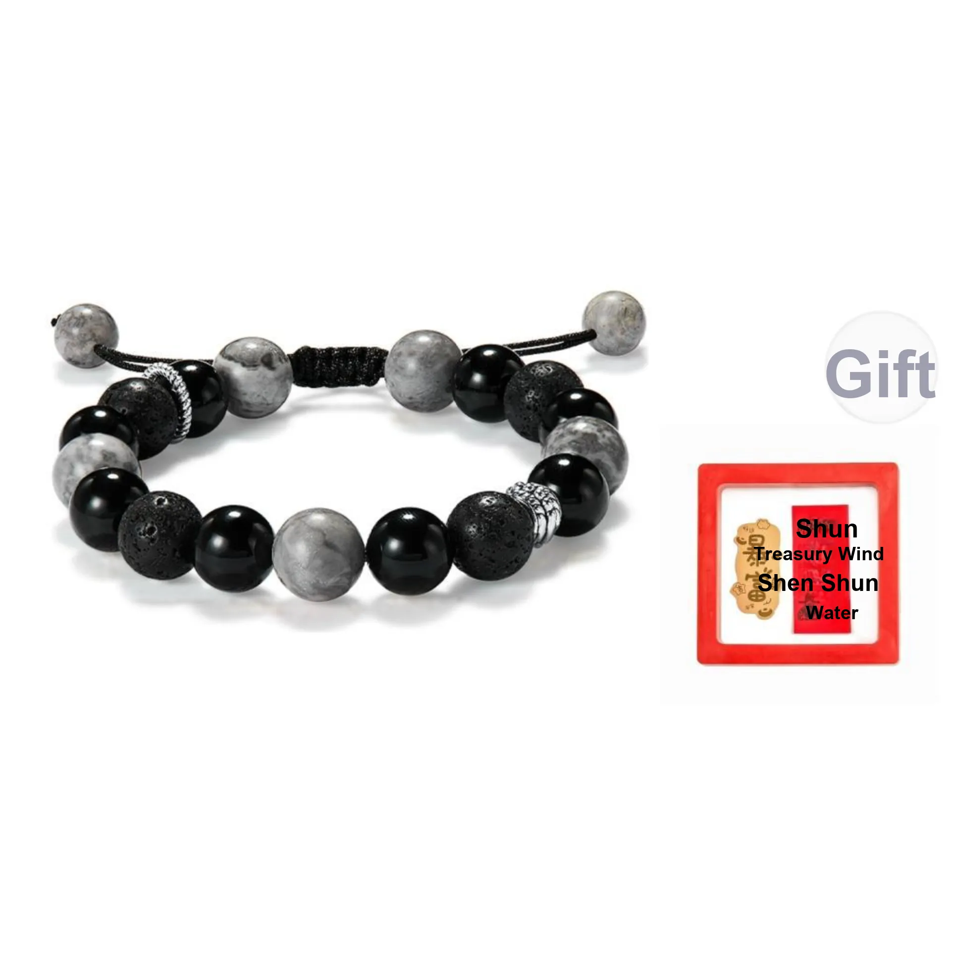 AGOVSKI Obsidian Jade Bracelets Unisex