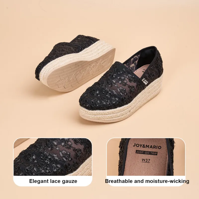 Joy&Mario Espadrilles Women's Silver/Gold/Black-7