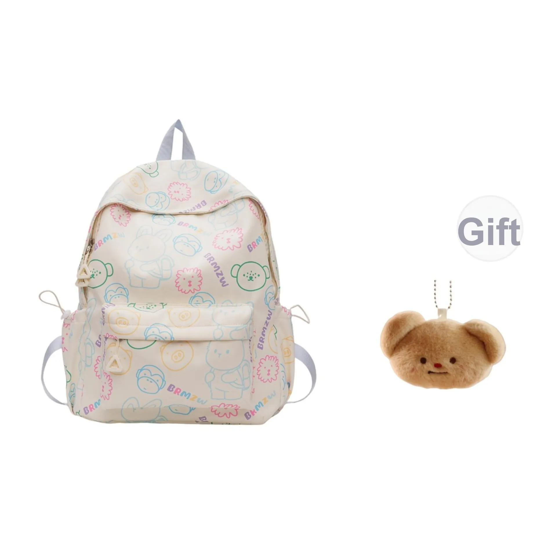 SUN EARTH U Холст Рюкзак Женский Черный Белый